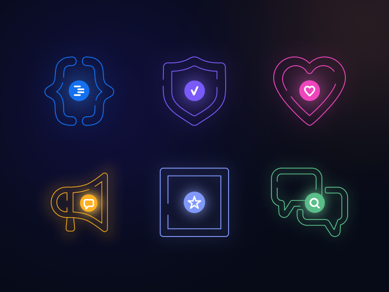 Dark Icons dark icons illustration