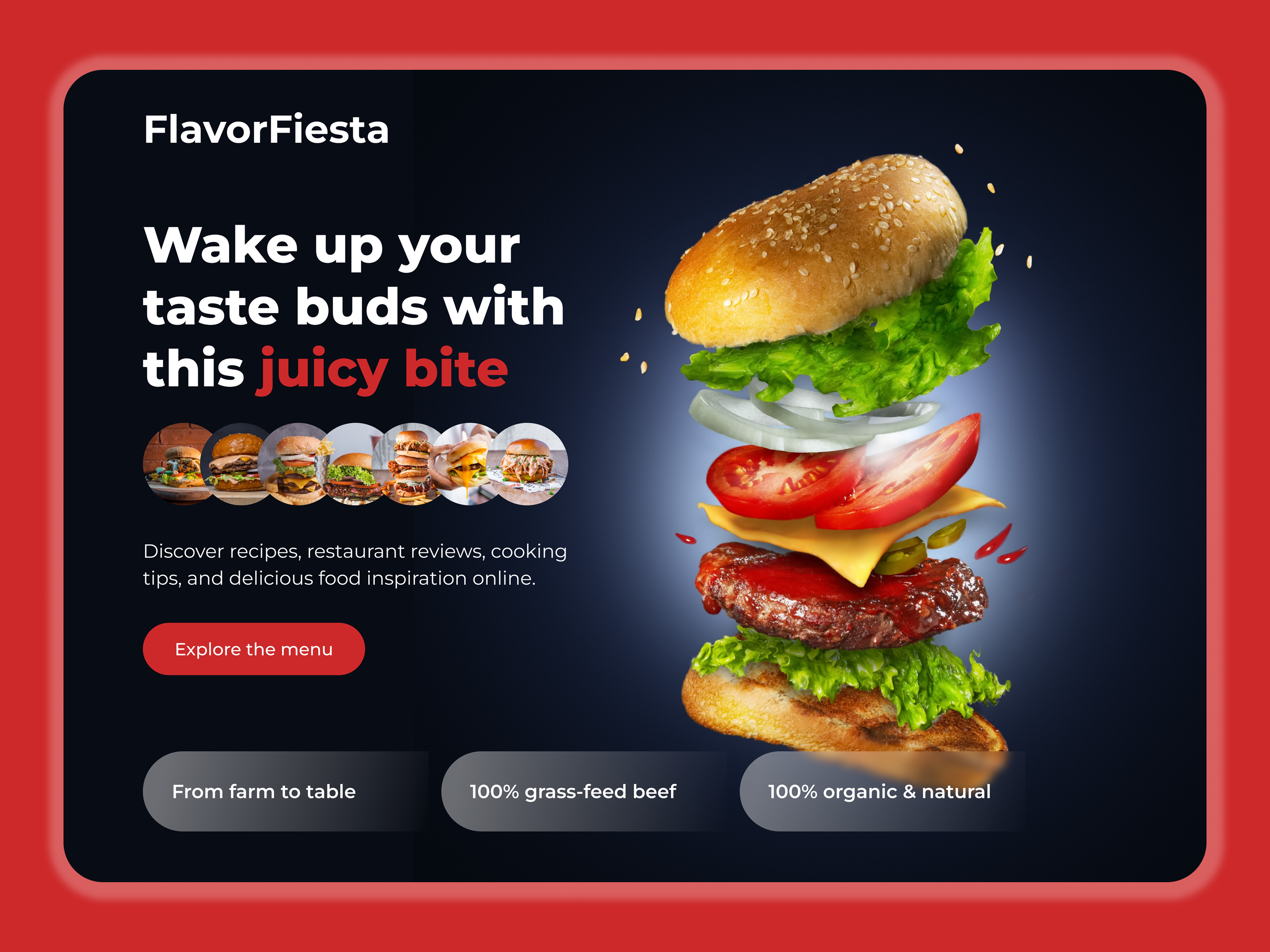 Restaurant Ordering Website UI — Modern Food Landing Page burgerwebsite conversiondesign creativeui designinspiration digitalproduct dribbble ecommerceui figmadesign fooddelivery foodordering foodwebsite landingpage modernweb productdesign restaurantui startupdesign uidesign uxdesign uxui webdesign