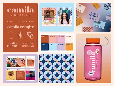 Camila Creative Branding animation applications art diretion bold branding business cards colorful creative direction creative strategy design design direction graphic graphic design identity illustration logo pattern product design textile
