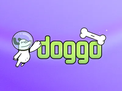Meet Doggo - Character Design brand character brand illustration brand mascot branding character design cute illustration dog character design playful ux illustration wordmark logo
