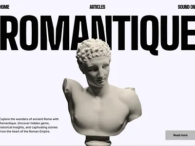 Romantique — Website Template animation clean design conversion digital digital design framer graphic design interface modern motion graphics premium site studio011 ui user experience user interface ux webdesign webflow website