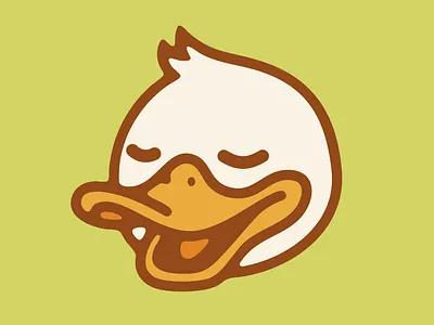 mr.duck animal design duck funny goofy illustration logo mascot soft vector