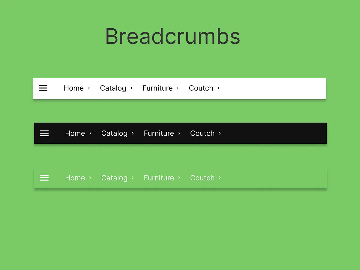 Breadcrumbs UI designs, themes, templates and downloadable graphic ...