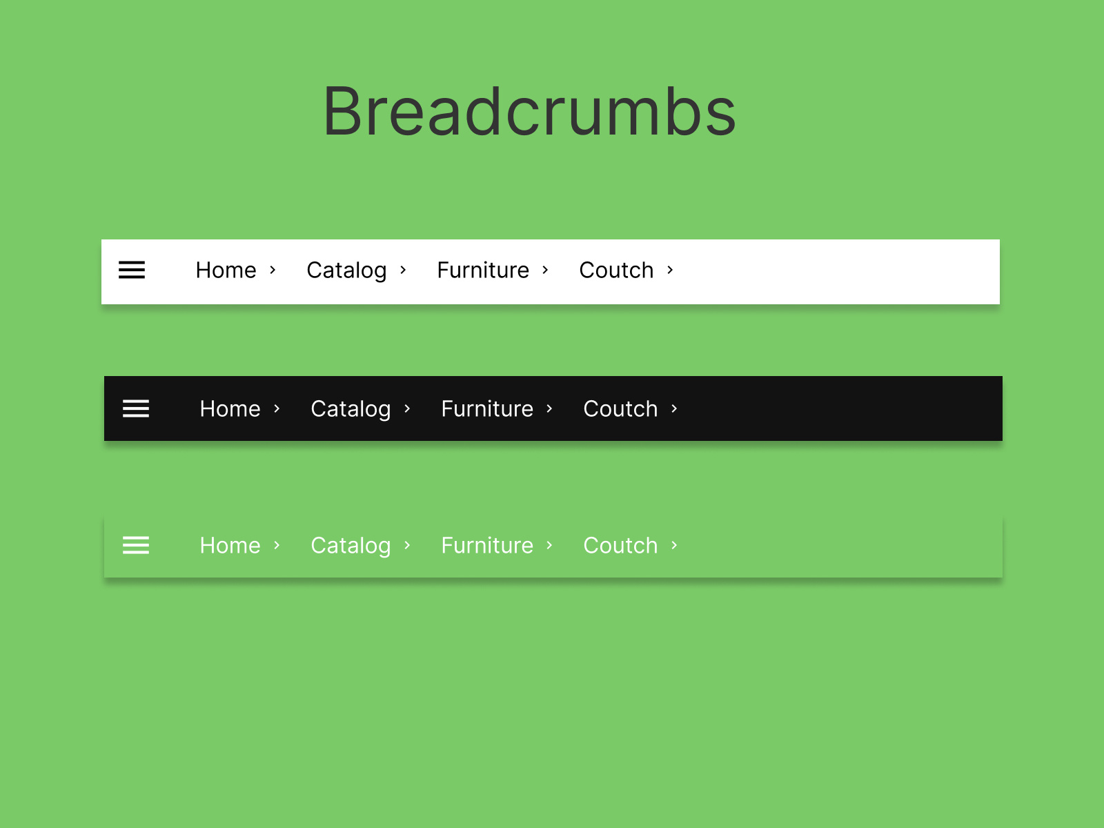 Dailyui056 Breadcrumbs by Tetyana Paliuh on Dribbble
