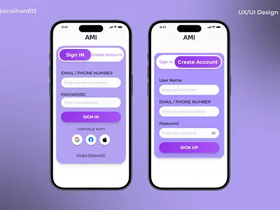 Sign In Sign Up UI Design, For my new project - Ar Raihan ai featured news app animation app design branding design graphic design logo sign in sign up ui ux