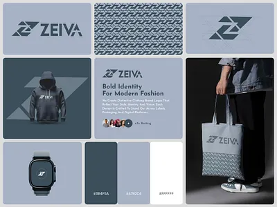 ZEIVA — Modern Fashion Branding / Logo Design / brand Identity boldbranding brand identity branddesign branding cleanbranding clothingbrand contemporarydesign fashionbranding identitydesign logo logo design logoinspiration logomark minimalbranding modernlogo packaging visualidentity