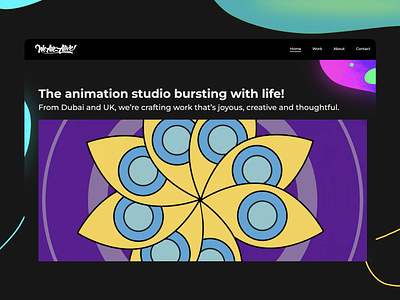 We are Alive - Animation studio Website animation animationweb color colorfulwebsite cool coolweb design fun funwebsite neon neoncolors playfull ui uidesign ux webdesign