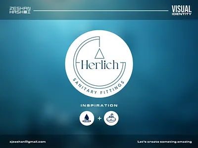 Herlich - Visual Identity branding design graphic design h letter logo mark minimalistic