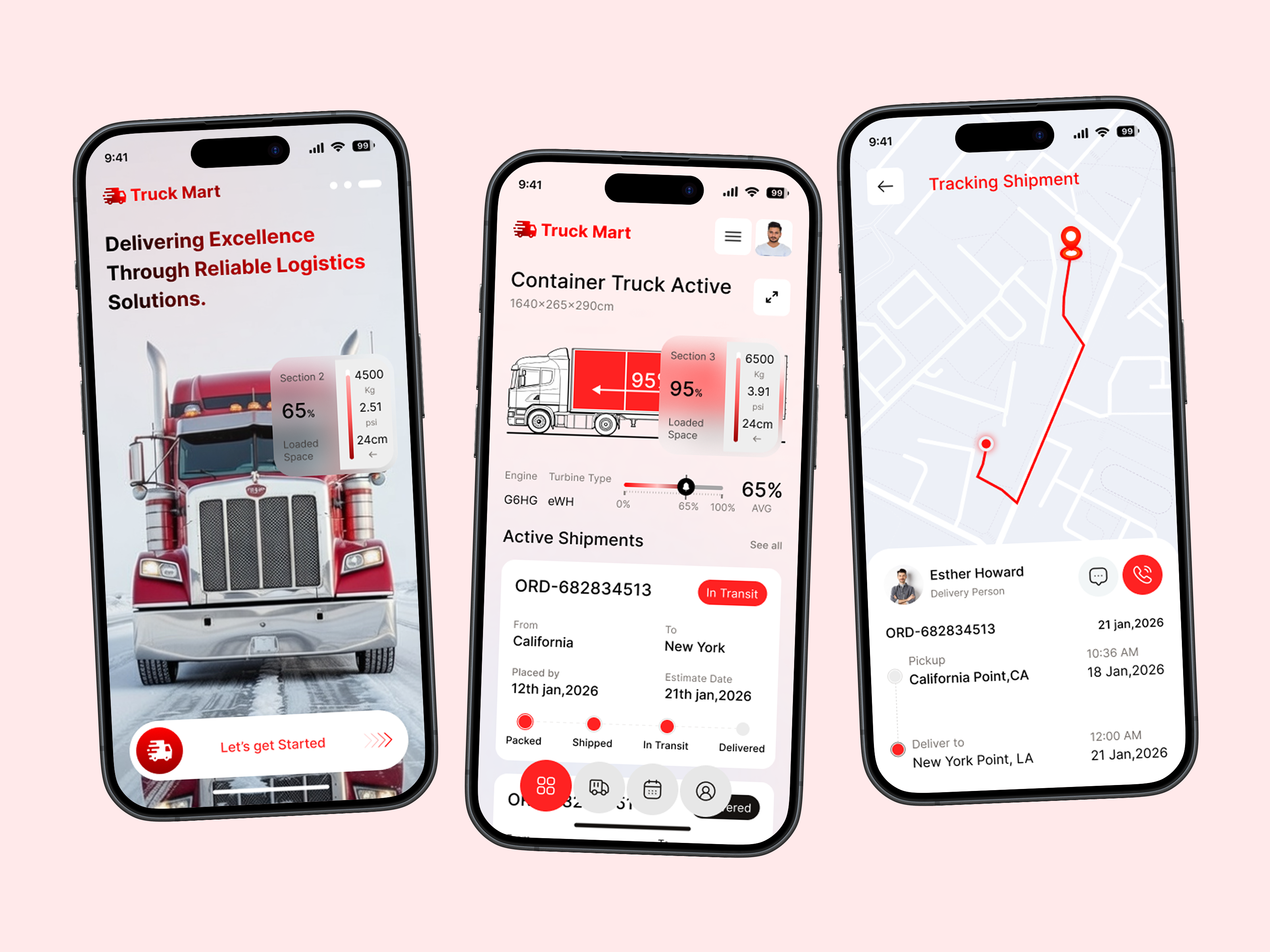 Smart Logistics & Truck Tracking Mobile App UI Design b2b business crm dashboard ui delivery app fintech ui fleet management gps tracking logistics logistics app logistics mobile dashboard map tracking mobile app saas shipment tracking supply chain tms tracking truck truck tracking