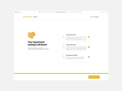 Spaceet property tech ui web design