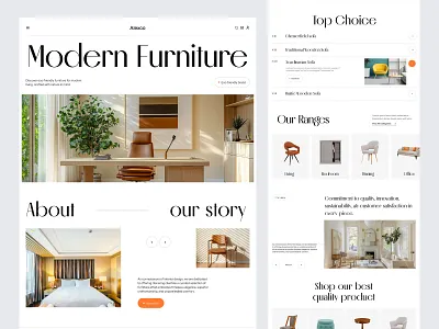 Furniture Ecommerce Landing Page brand website ecommerce web design furniture furniture brand furniture ecommerce furniture landing page furniture website home decor website interior design website landing page minimal ecommerce modern furniture online furniture store oripio product landing page responsive web design ui ux design website