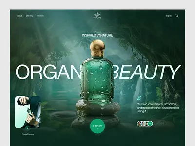 E-Commerce Website for Beauty Products beauty e commerce clean beauty cosmetics website design e commerce ui design figma template figma uiux landing page design luxury beauty natural beauty brand organic skincare oripio oripio design agency skincare website ui web design website design