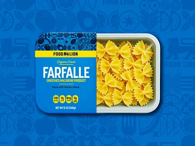 Food Lion packaging mock-up branding food lion illustration illustrator packaging pasta the creative pain vector