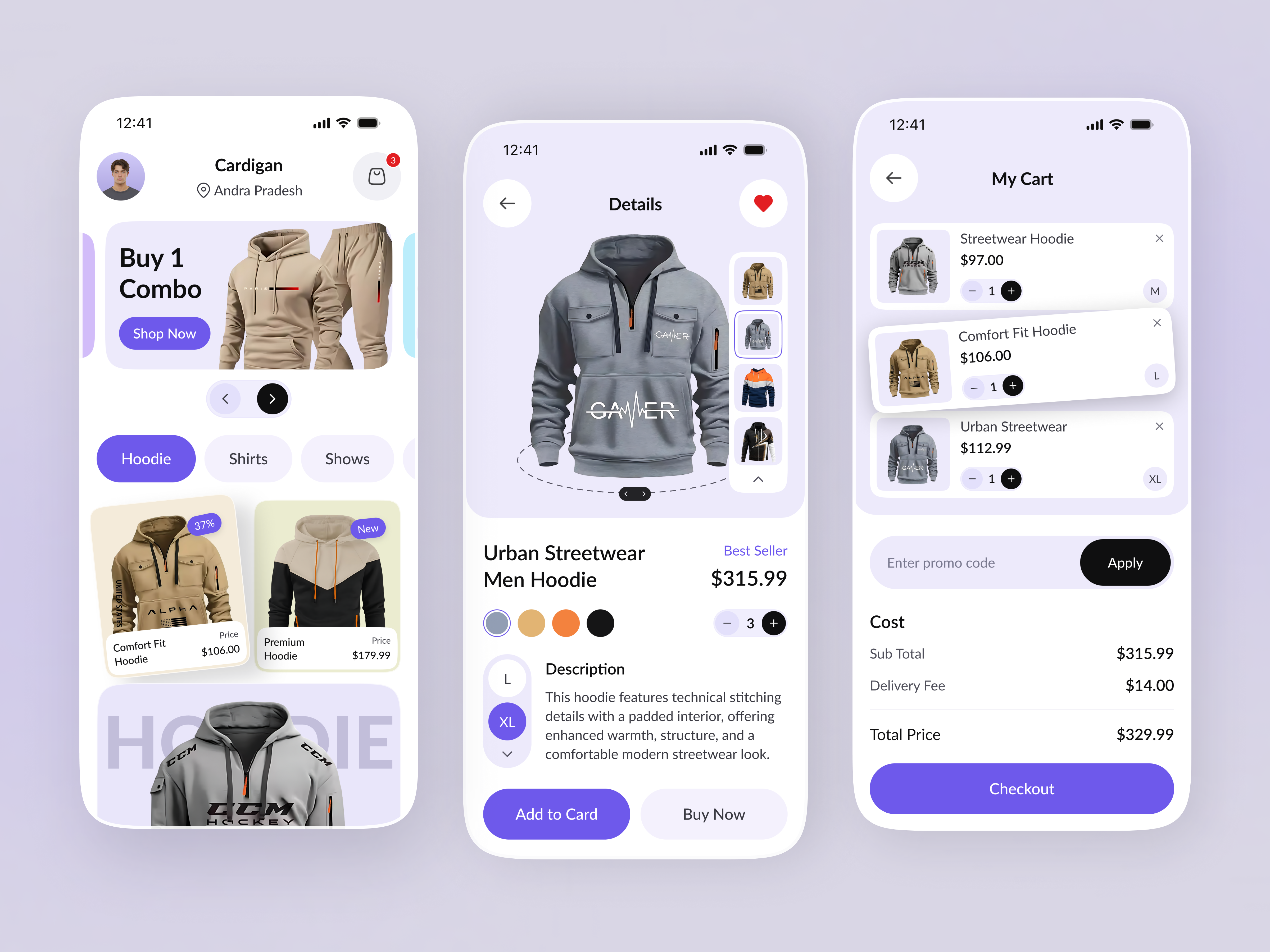 Winter Fashion E-Commerce Mobile App Design app design clothing e commerce app ecommerce ecommerce app fashion ecommerce fashion marktplace hoodie style lifestyle app man fashion marketplace mobile app online shopping product listing uiux winter wear