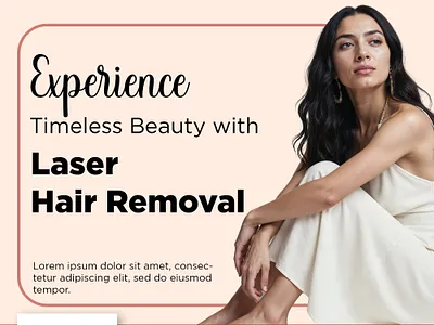Laser Hair Removal – Beauty Clinic Social Media Banner Design beauty hair analaysis hair removal laser hair removal skin skincare