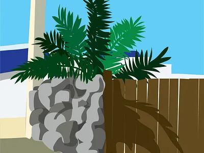Jeju Diaries: Serene Landscapes of Korea daily drawing digital art flat design jeju island korea landscape minimal art mountain nature illustration peaceful scenery sea travel vacation vibes vector