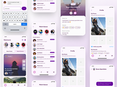 Matchzone - Dating App clean design datingapp design figma