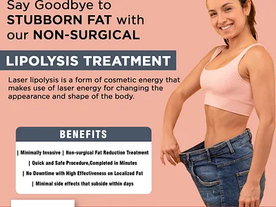 Non-Surgical Lipolysis Treatment – Medical Healthcare Banner aestheticdesign bodycontouring brandpromotion clinicmarketing dribbbledesign fitnessbanner graphicdesign healthcaredesign lipolysis medicalbanner nonsurgicaltreatment socialmediadesign uivisualdesign wellnessdesign