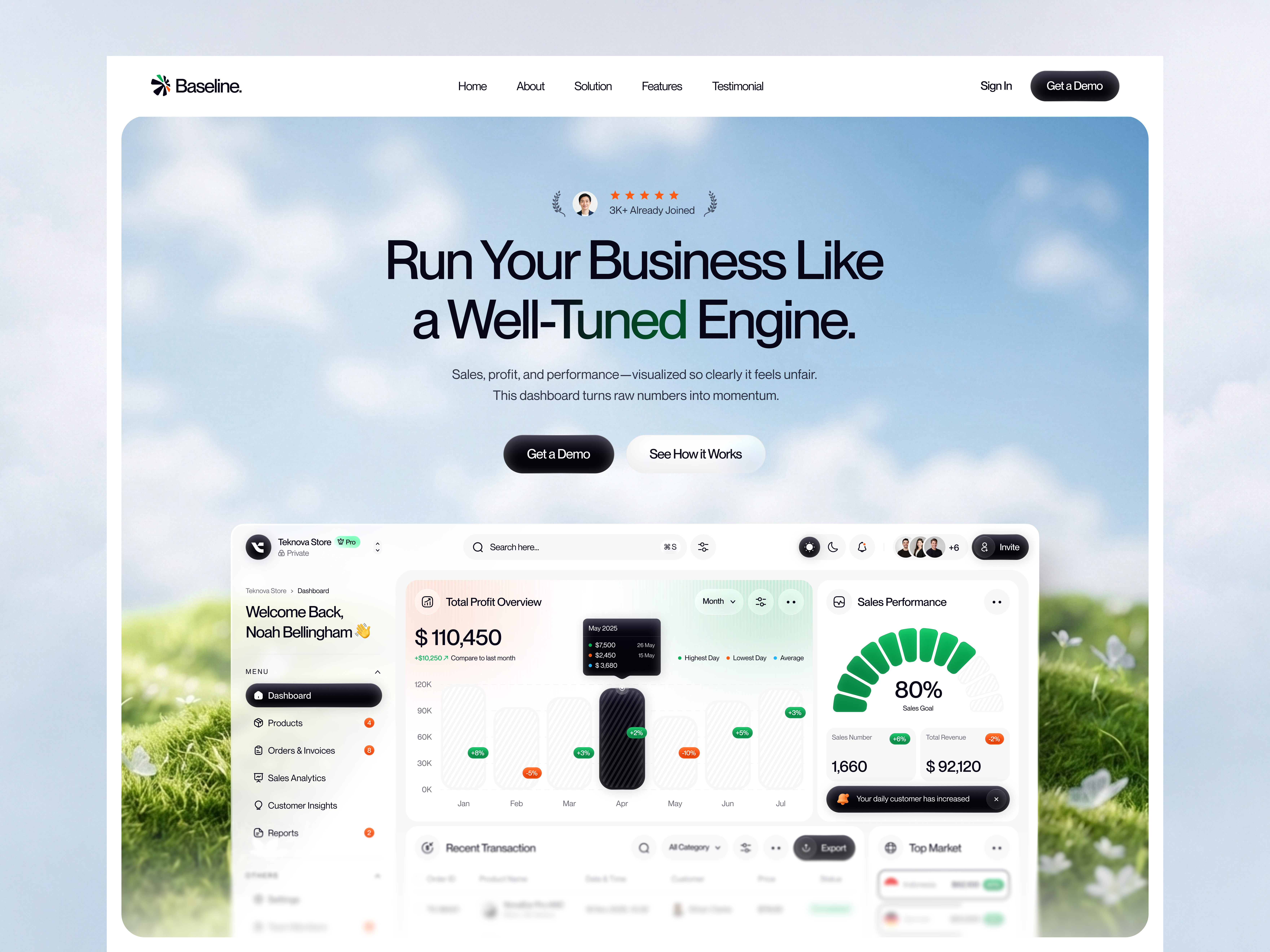 Example of Website UI Design (Concept + 6 Subpages)
