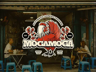 Mogamoga — Korean Chicken Restaurant Branding asian food asian restaurant branding character design design graphic design illustration korean restaurant logo motion graphics packaging design rebound restaurant restaurant branding visual identity