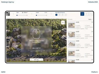 Website Design for Real Estate Platform ui
