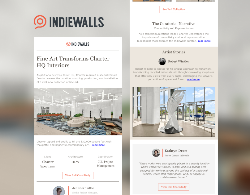 Indiewalls | Email Template Design adobe illustrator advertising design email template figma graphic design mailchimp newsletter visual identity