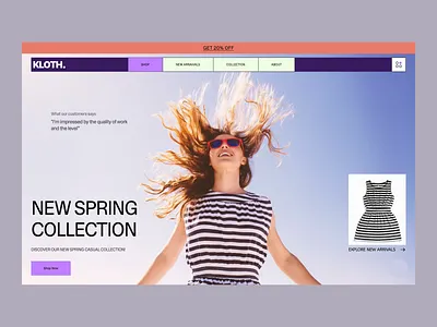 E-commerce UI UX Web Design for a Clothing Website clothing website ecommerce ecommerce website fashion website uiux web design website design
