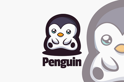 Penguin animal branding cute mascot design graphic design illustration logo vector