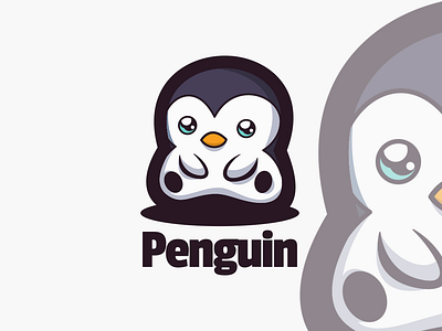 Penguin animal branding cute mascot design graphic design illustration logo vector