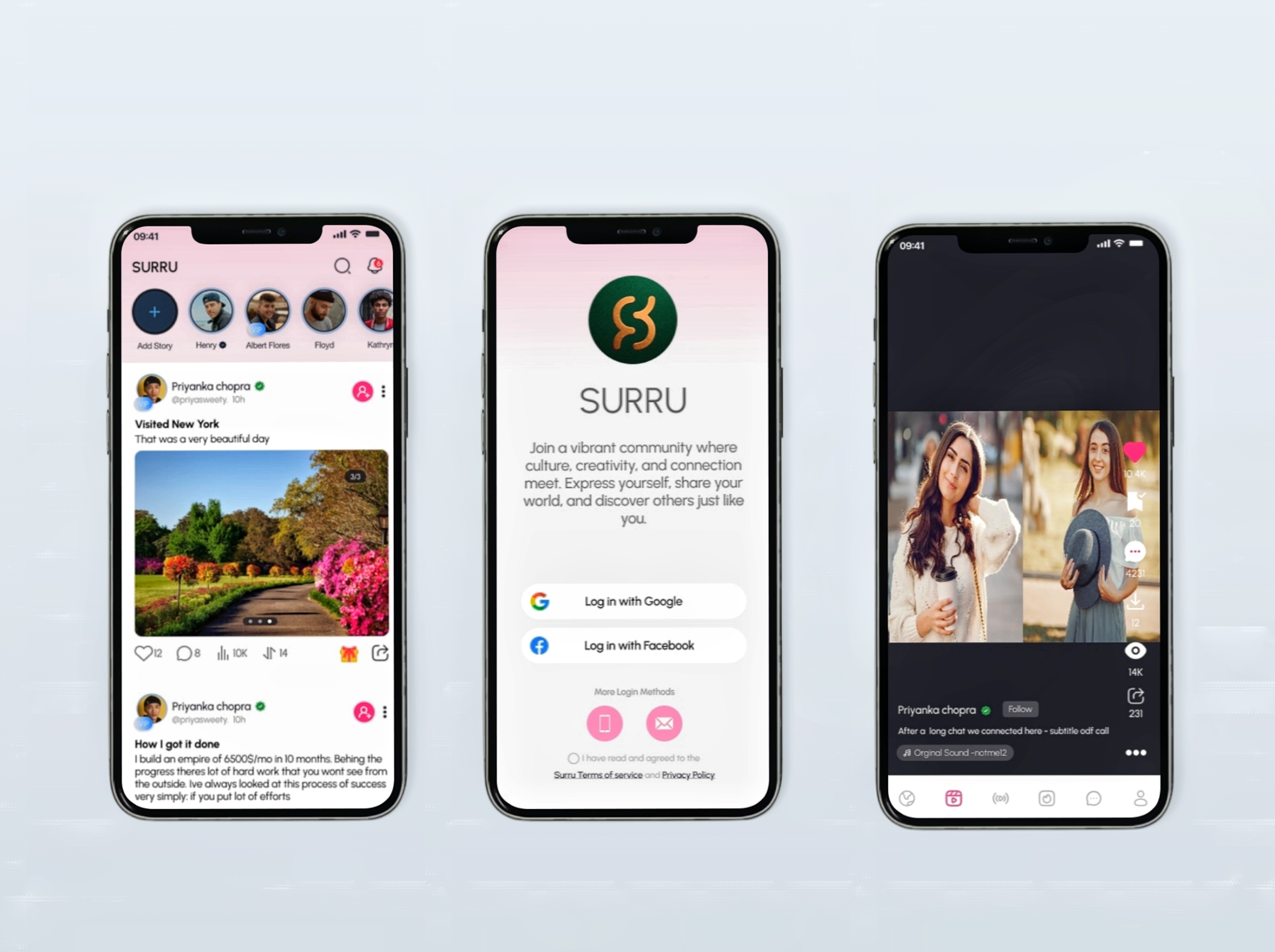Example of Minimal Mobile Design UI/UX