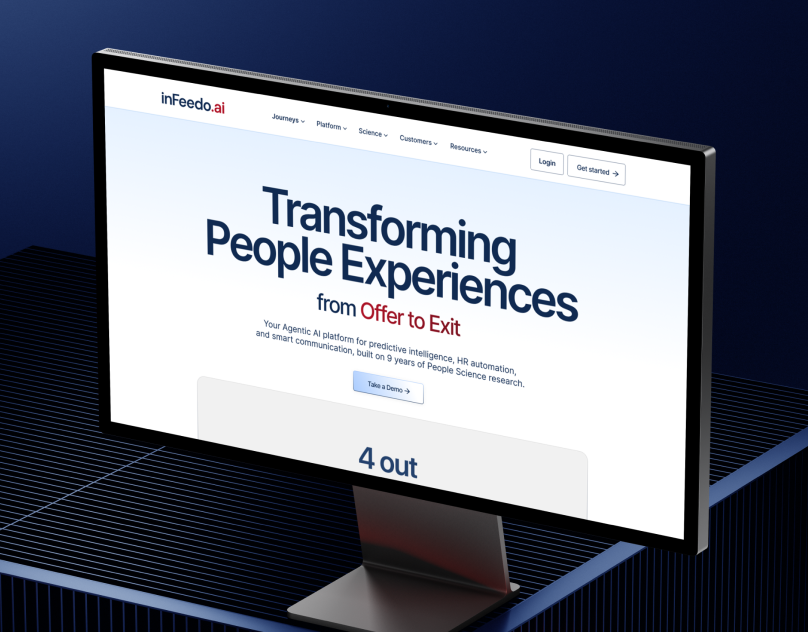Infeedo | AI Platform for Employee Experience ai design design figma graphic design hubspot hubspot development people typography uiux user interface web design website