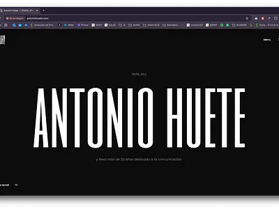Finalmente, nuevo portfolio. portfolio template web design