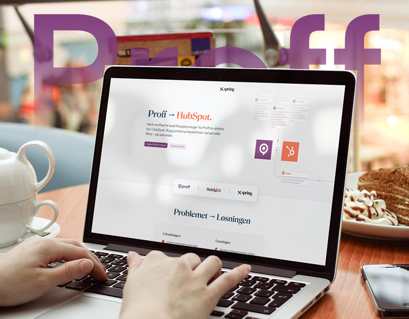 Proff | Hubspot Landing Page Design branding design figma graphic design hubspot landing page interface landing page typography ui design uiux user experience ux web design website