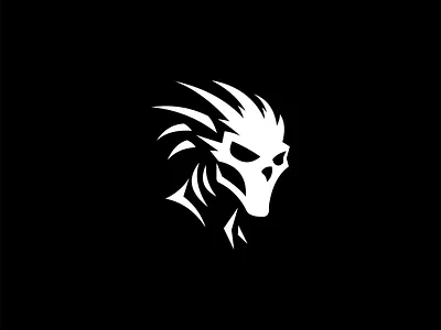 Alien Reaper Logo alien branding dark design edgy futurustic gaming identity illustration logo mark mask reaper sci fi sf skull sports symbol vector