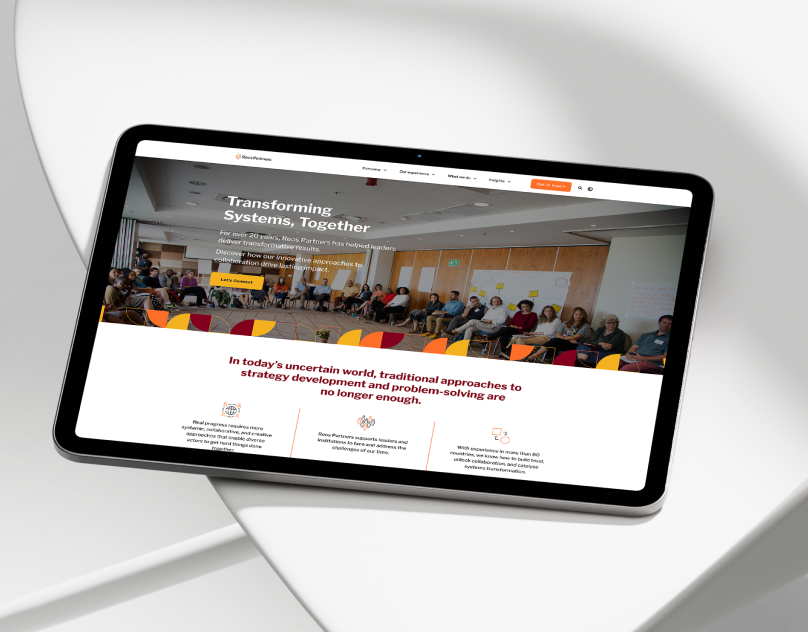 Reos Partner | Global Social Impact Web Design clean design corporate design homepage landing page minimal modern design professional ui design ux design web design web ui website