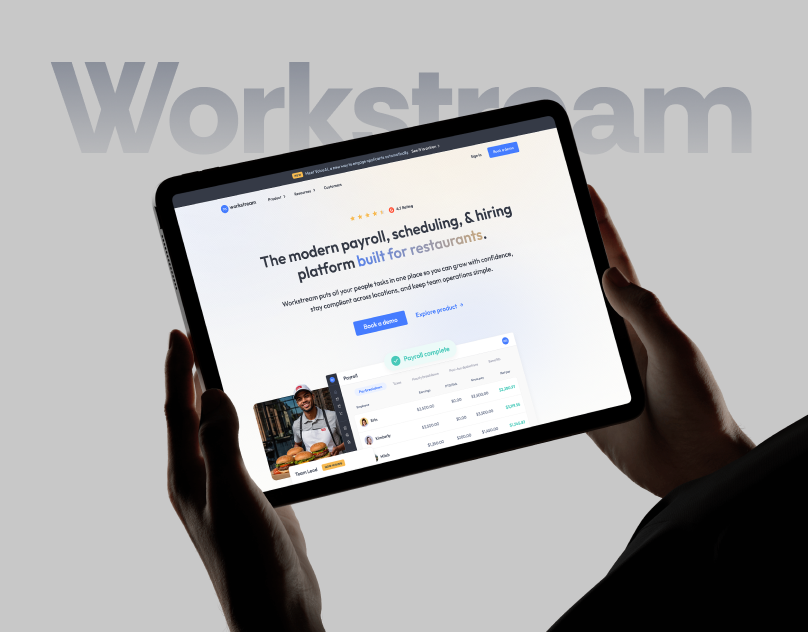 Workstream | Hiring Platform Web Design figma homepage ui design uiux user experience webpage design website website design website development websitedesigner