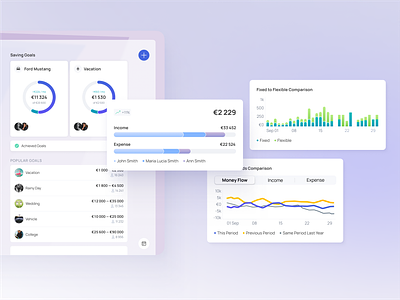 iBilly Interaction Design for Finance Management app design budget design finance finance management fintech graphic design interaction design interactions interface mobile app mobile application product design statistics stats tabs ui user experience user interface ux