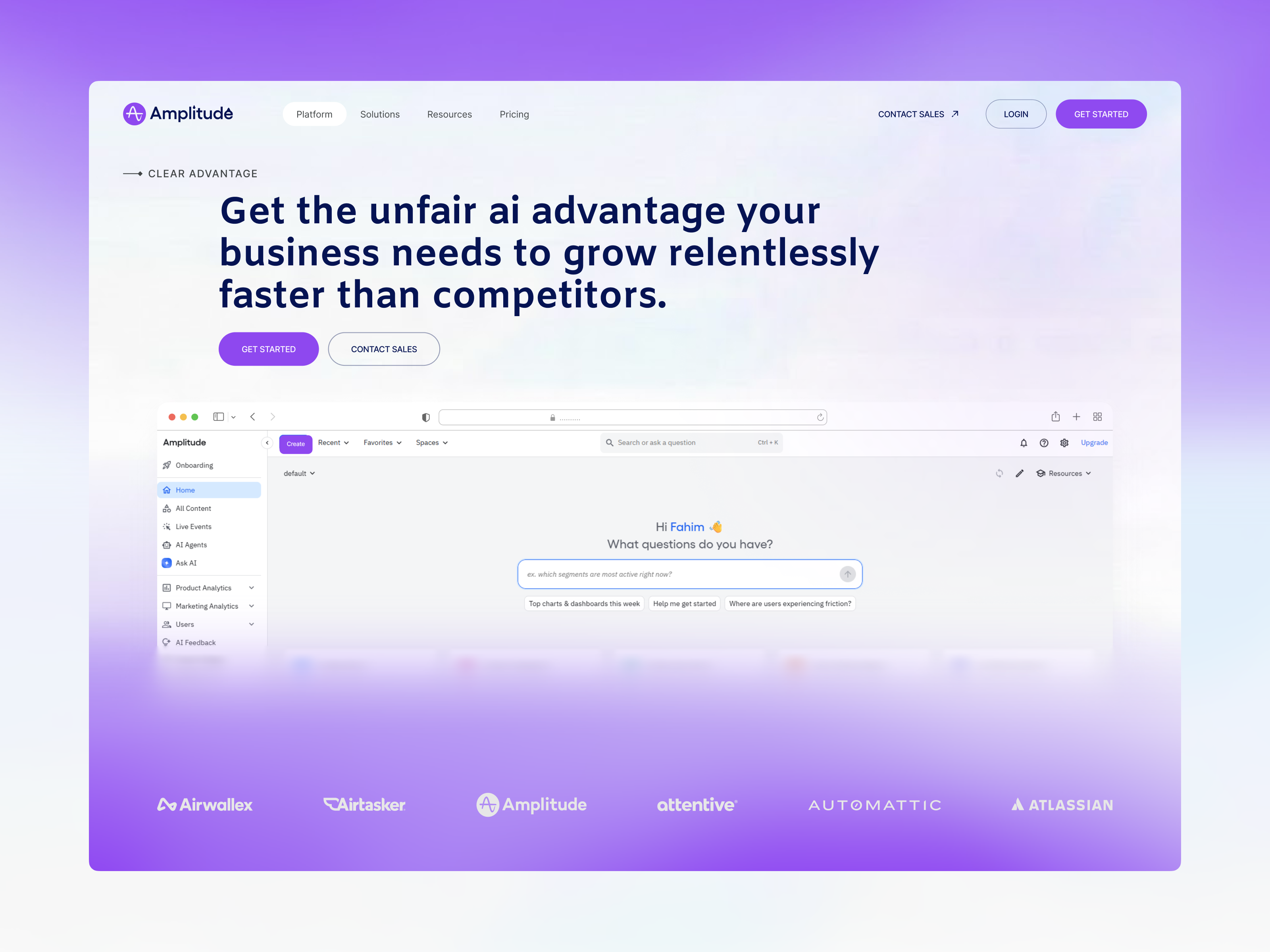 Example of Modern Saa S & Ai Web Design