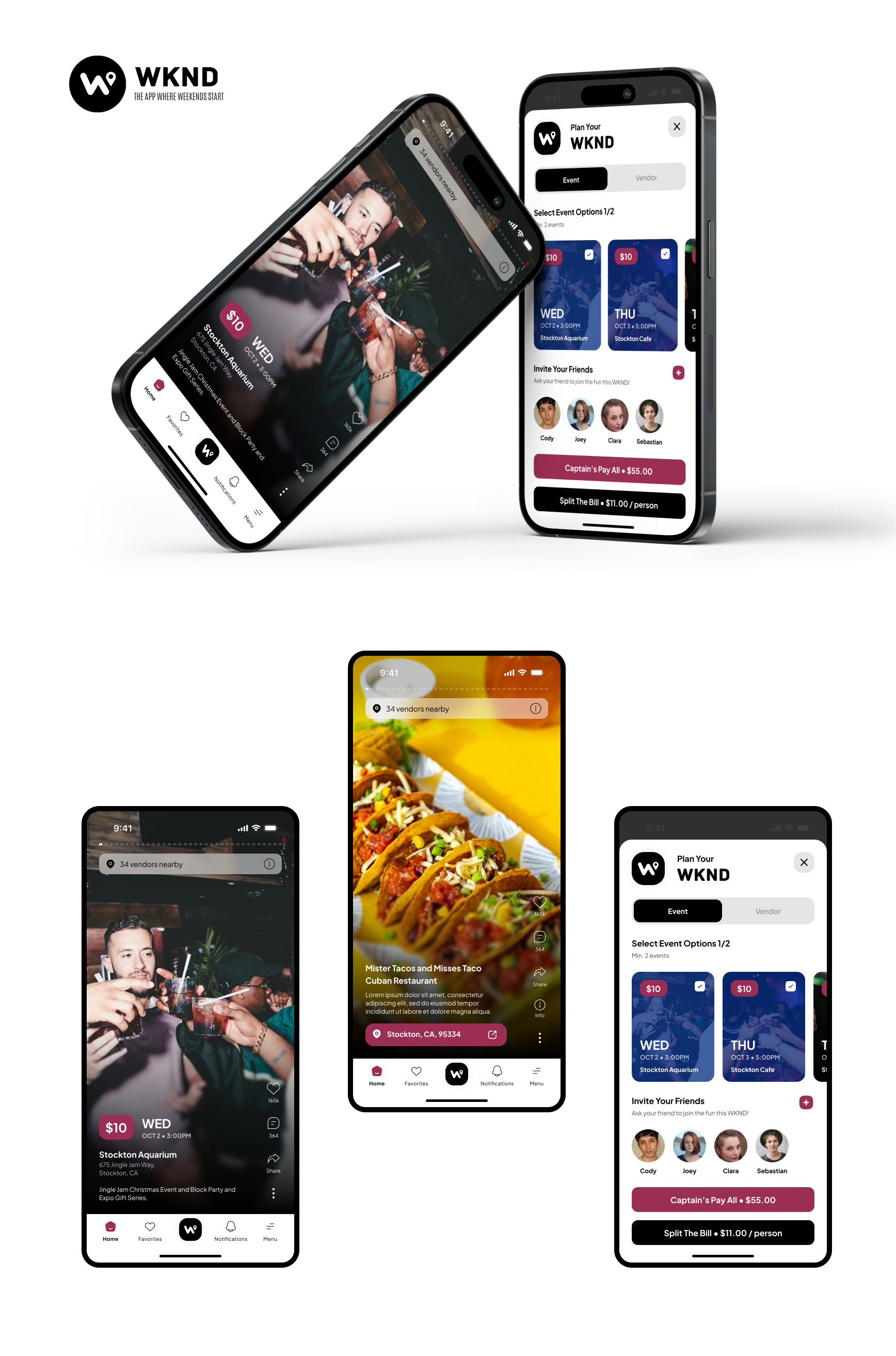 WKND Mobile App app application design figma ios ios app mobile app mobile application ui ui design uxui design