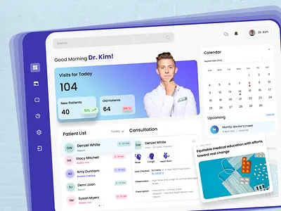 Medical Dashboard Design accessibilitydesign bentogrid cleanui dashboard dashboardui design digitalhealth healthcareui healthtech medicaldashboard minimalistdesign patientportal productdesign saasdesign telemedicine ui design uiux design userinterface ux design uxdesign