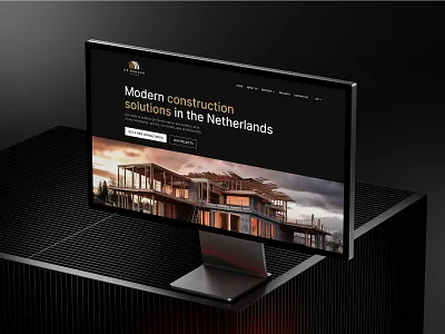 Construction Company Website — UI/UX Design & Webflow architecture construction corporate webdesign design landing page real estate renovation shot ui ux web design webflow website