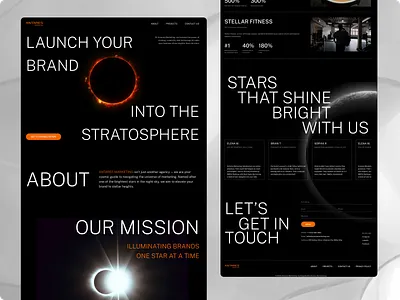Antares Marketing - Landing Page Design animation brand identity business website clean design conversion optimization corporate website figma gradient hero section homepage landing page marketing website modern web design redesign responsive design space theme ui design ux design web design website design