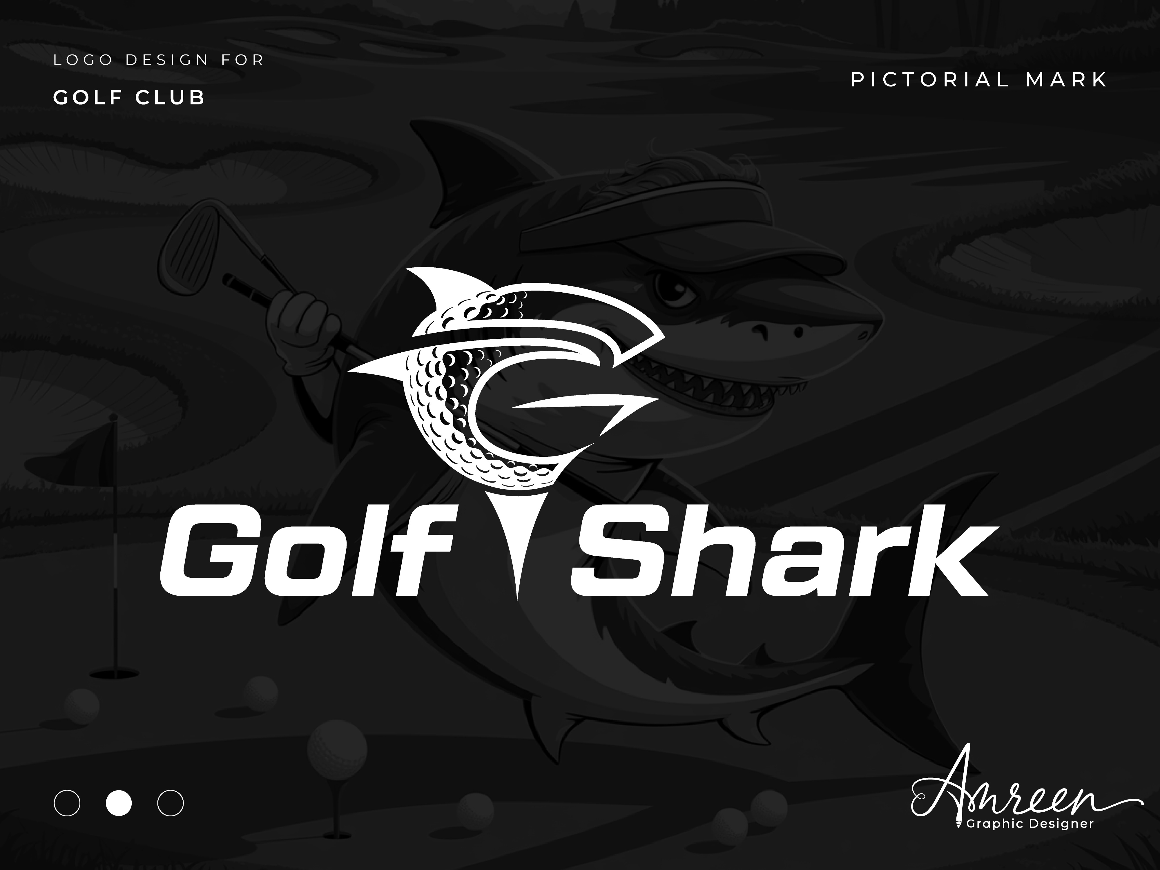 Golf Shark - A Fierce Fairway Mark for Players to Hunt the Green animal logo apparel design brand identity branding business creative logo golf club golf logo graphic design identity design letter g logo logo design minimalist monochrome professional branding shark logo sport logo sports branding vector art