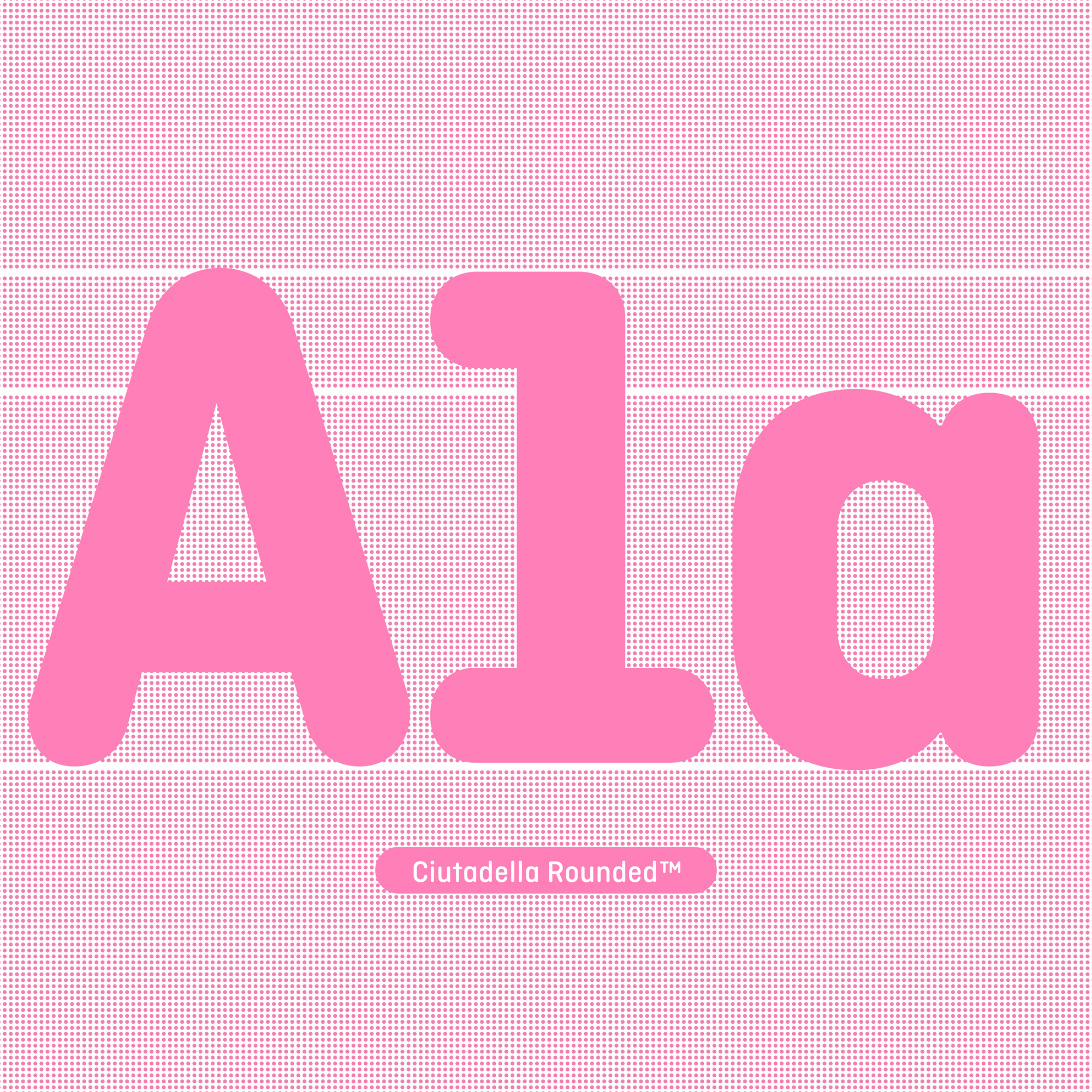 Ciutadella Rounded animation barcelona black blue branding design font graphic design logo motion graphics pink type typeface typography ui variable