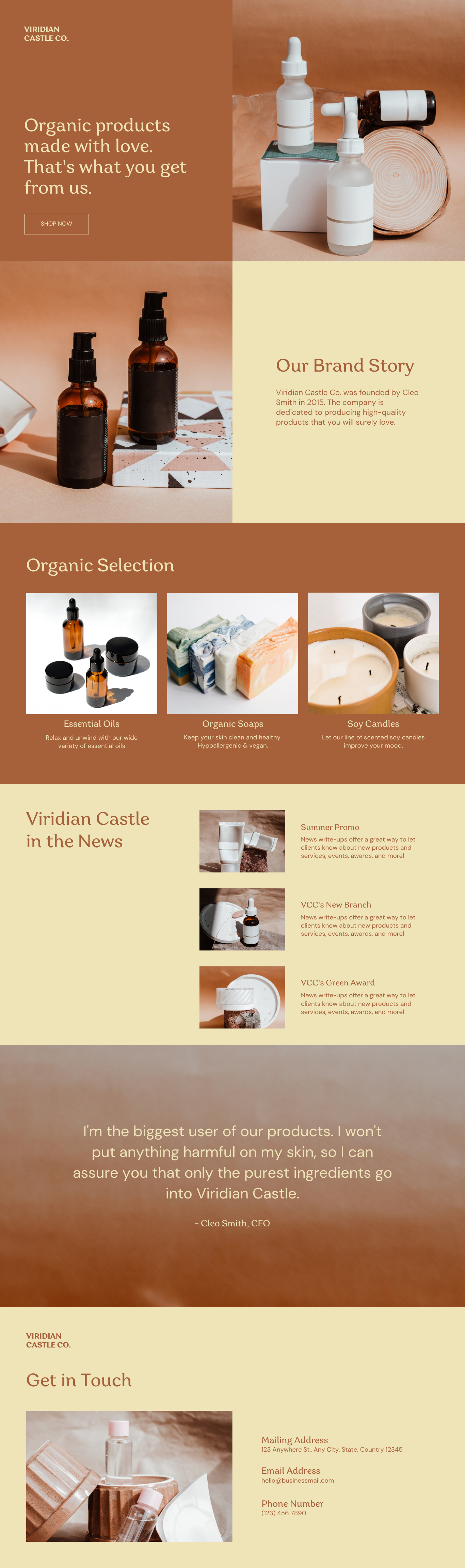 Viridian Castle Co. website design brandidentity cleandesign ecommercedesign organicbeauty productdesign skincare webdesign