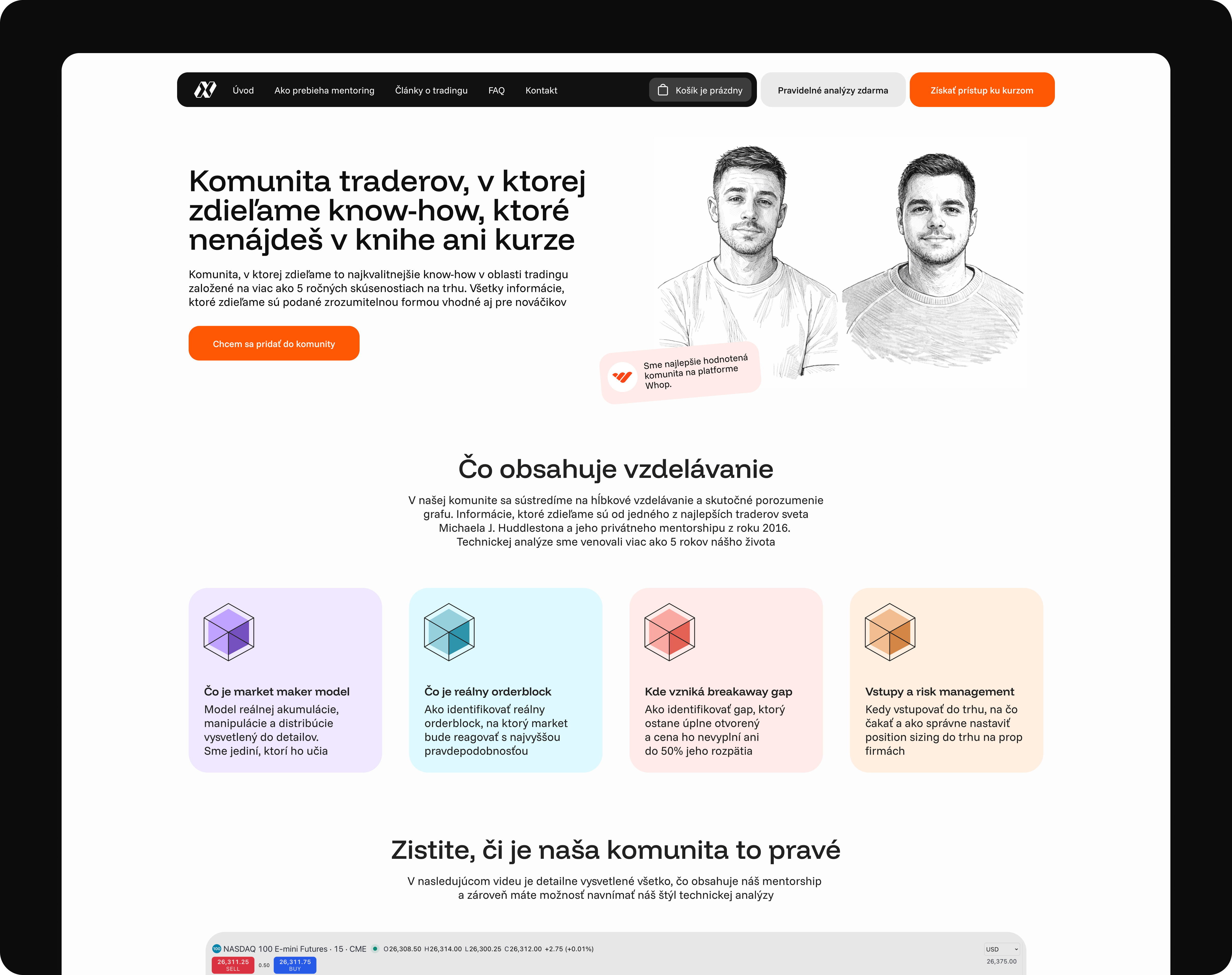 Webdesign preview for TradeDifferent eshop graphic design web webdesign