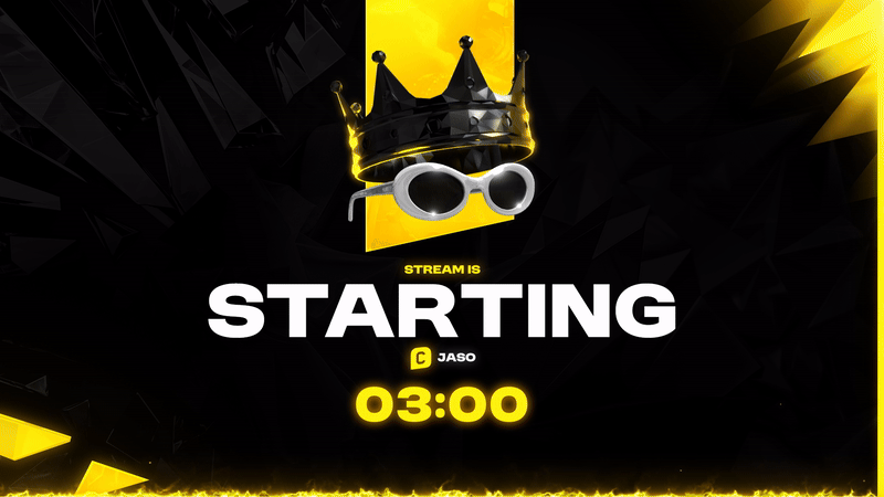 Animated Starting Soon screen for a Clash of Clans streamer Jaso 3d 3d animation animation clash of clans design gif graphic design kick motion graphics overlay stream streamer streaming twitch youtube