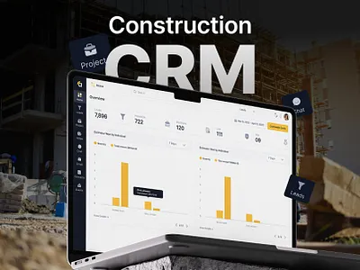 Construction Management Platform | SaaS Web App UI/UX Design construction crm construction dashboard construction landing page construction management construction management app construction management software construction management system construction mobile app construction mobile ui construction platform construction saas construction saas crm construction site construction tracking construction ui construction ux construction website design construction website ui crm dashboard
