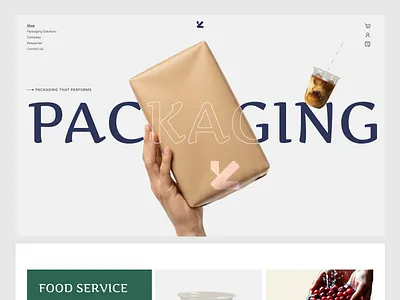Food Packaging Landing Page agriculture delivery ecommerce food food packaging homepage landing page landingpage packaging shop startup ui design uiux web design