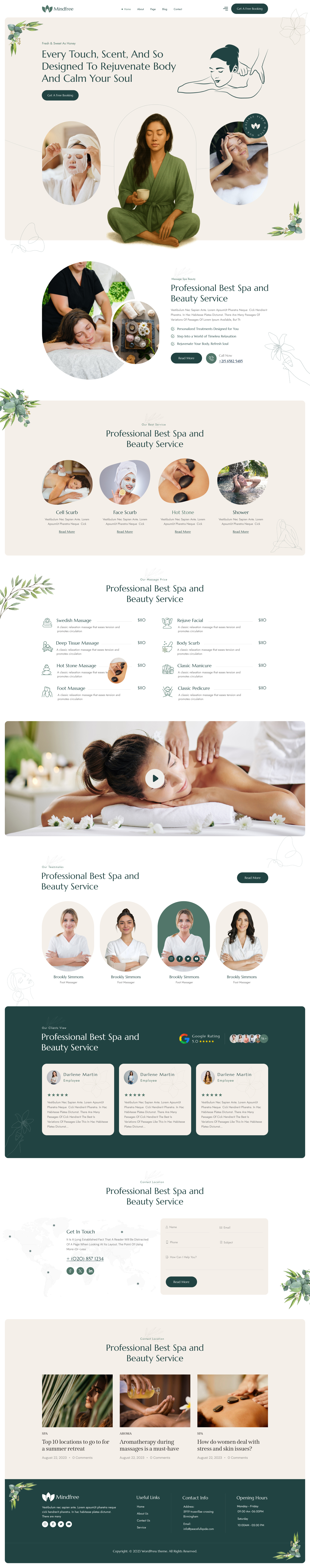 Wellora – Wellness and Spa Salon WordPress Theme 3d animation branding design graphic design illustration logo spawebsite ui uiux ux vector website wellnessdesign wordpresstheme